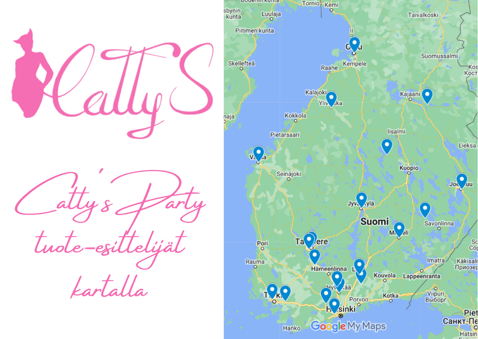 Catty´s Party edustajat kartalla