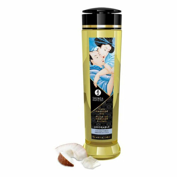 Erotic Massage Oil Coconut Thrills Shunga Adorable (240 ml)