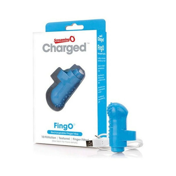 Charged FingO Fingervibrator Blå The Screaming O Charged