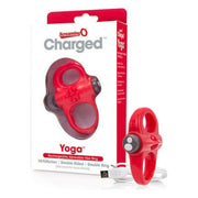 Vibrerande Penisring The Screaming O Charged Yoga Röd