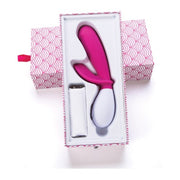 Dubbelvibrator Snuggle Dual Stimulation Vibe Lovelife by OhMiBod AT015 Vit/Rosa