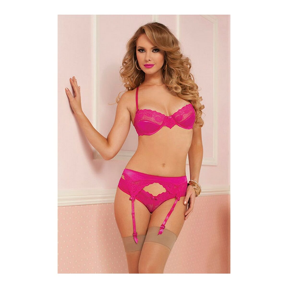 Set med underkläder Seven Til Midnight Korall (3 pcs)