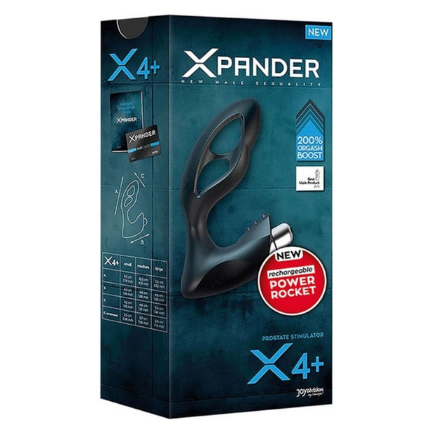 Xpander X4 Silicone Noir Prostate Massag Joydivision X 4+ (11,5 cm) Black