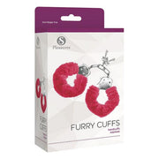 Cuffs S Pleasures Furry Red