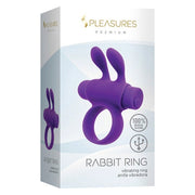 Cock Ring S Pleasures Rabbit Purple