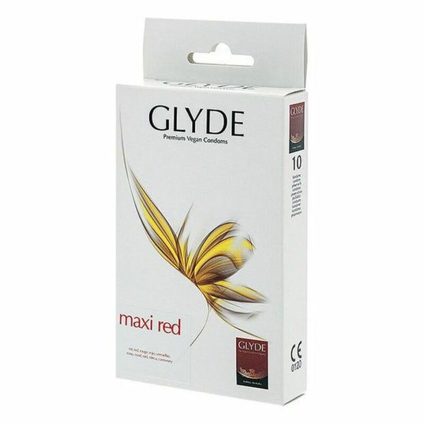 Kondomer Glyde Maxi Red 19 cm Inte Ø 5,6 cm